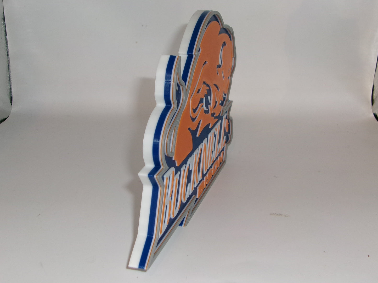Bucknell Bison 3D printed Logo Sign Wall Desk Shelf Art