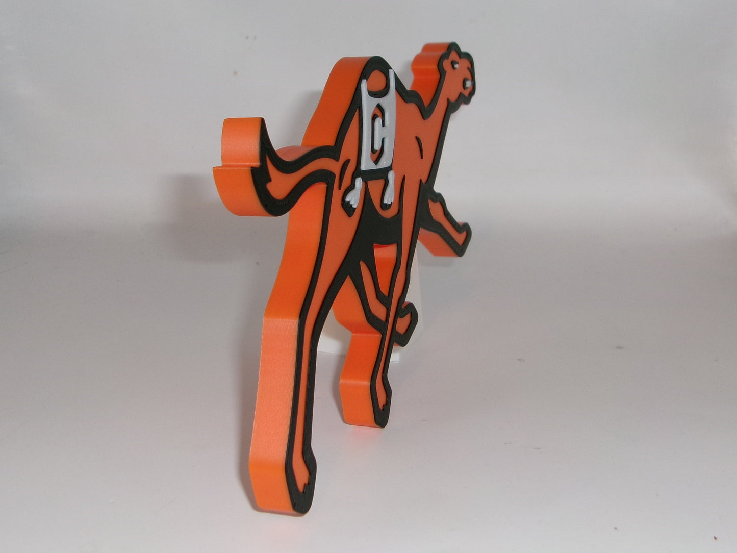 Campbell Fighting Camels 3D printed Logo Sign Wall Desk Shelf Art