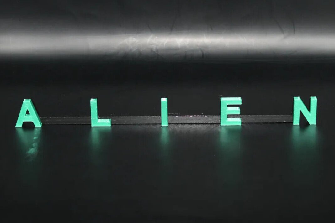 Alien 3D printed Logo Art