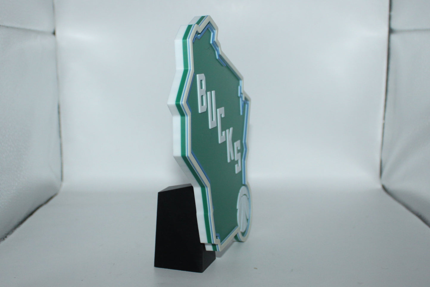 Milwaukee Bucks 3D printed Logo Sign Wall Desk Shelf Art