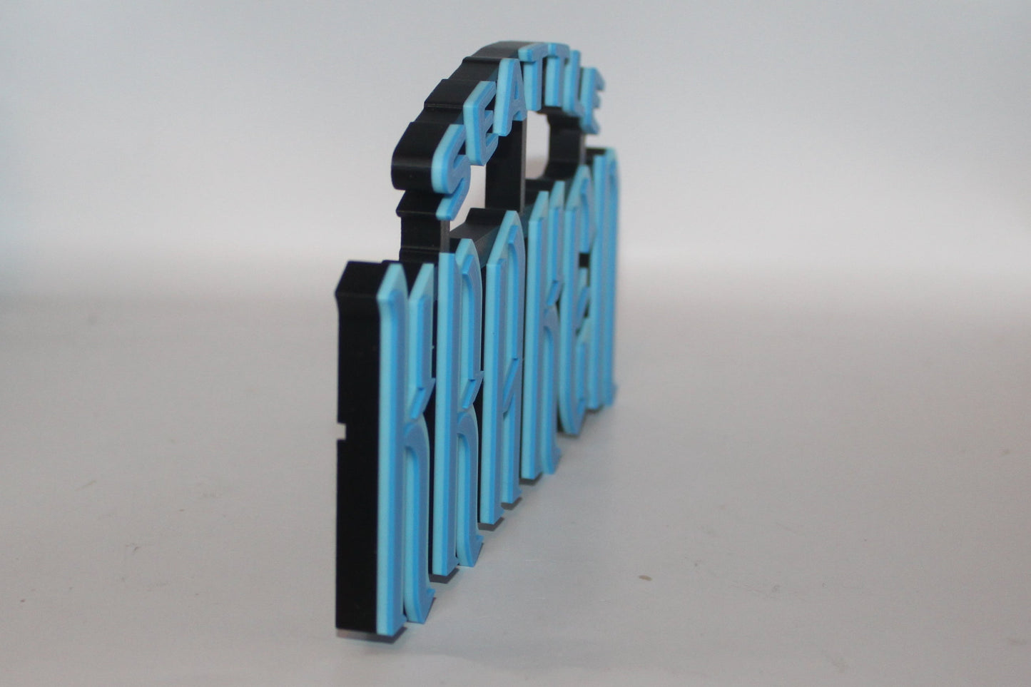 Seattle Kraken 3D printed Logo Sign Wall Desk Shelf Art