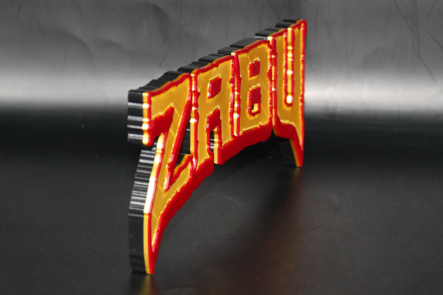 Zabu 3D printed Logo Sign Wall Desk Shelf Art
