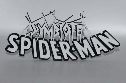 Symbiote Spider-Man, 3D printed Logo Sign Wall Desk Shelf Art