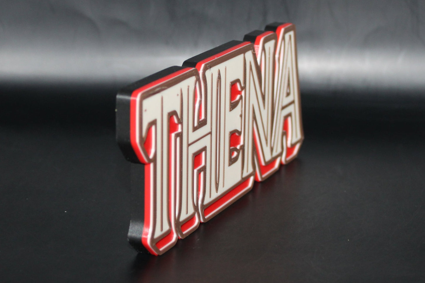 Thena 3D printed Logo Sign Wall Desk Shelf Art