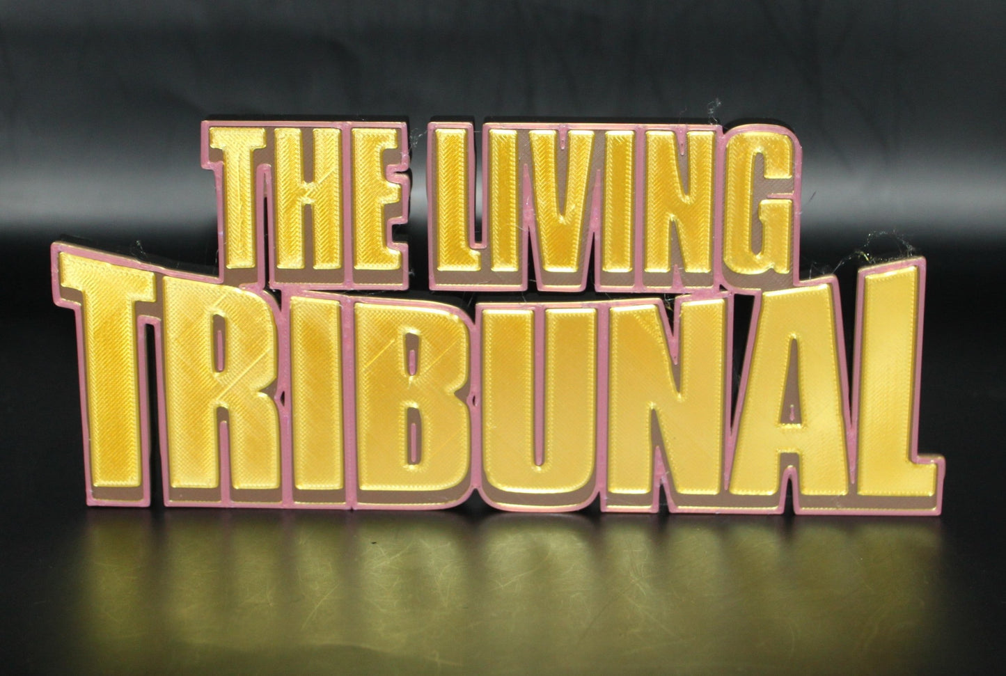 The Living Tribunal 3D printed Logo Sign Wall Desk Shelf Art