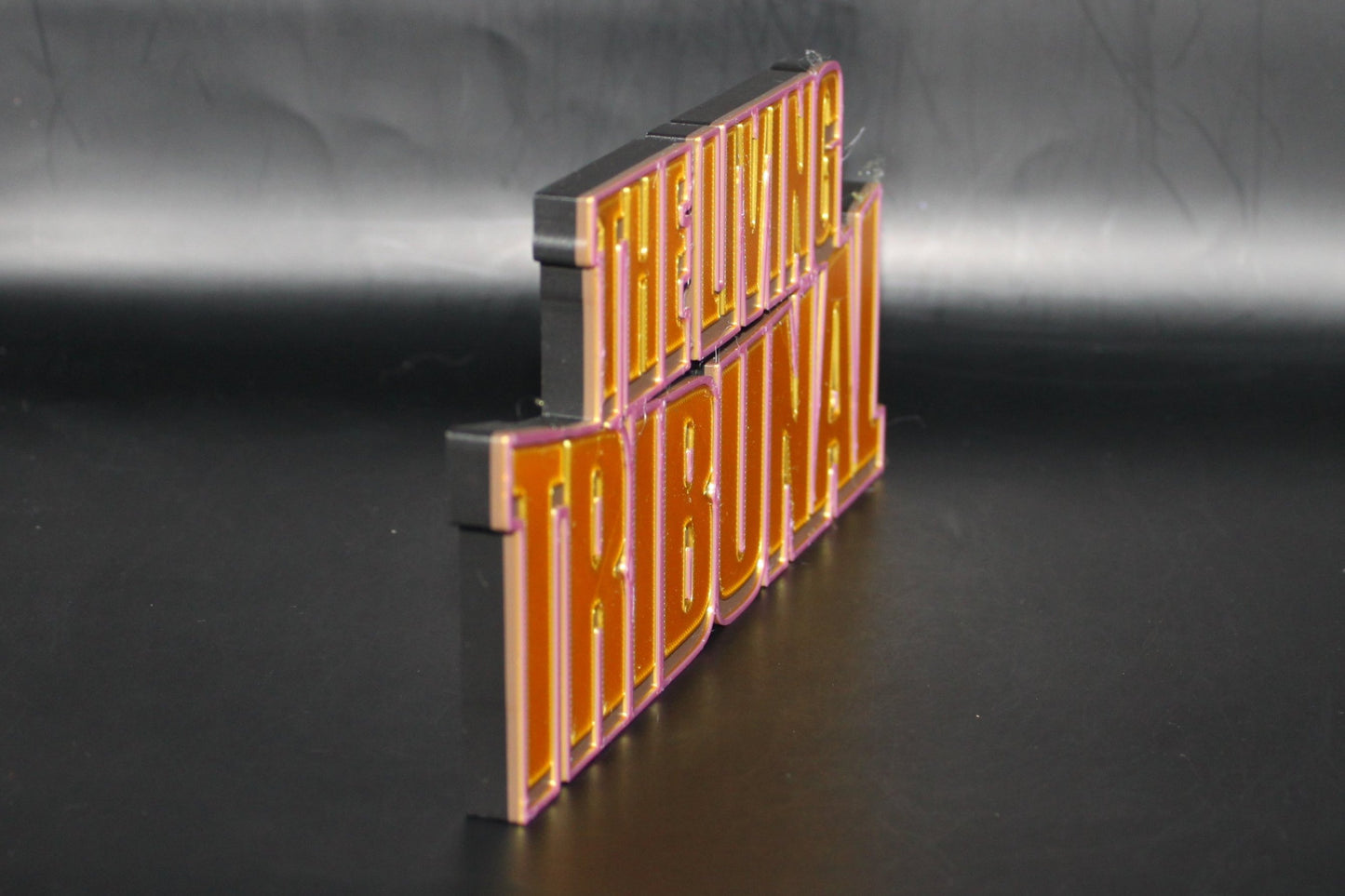 The Living Tribunal 3D printed Logo Sign Wall Desk Shelf Art