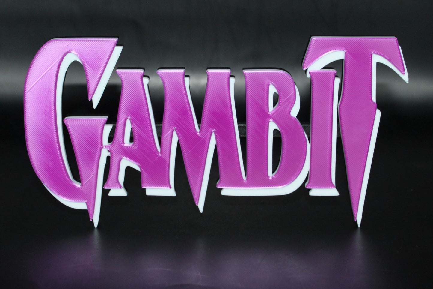 Gambit 3D printed Logo Sign Wall Desk Shelf Art