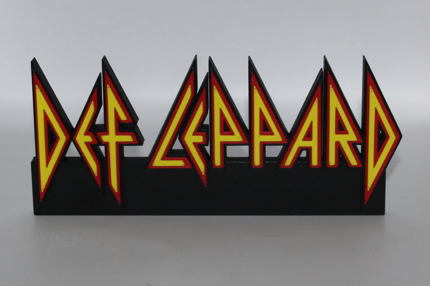 Def Leppard 3D printed Logo Sign Wall Desk Shelf Art