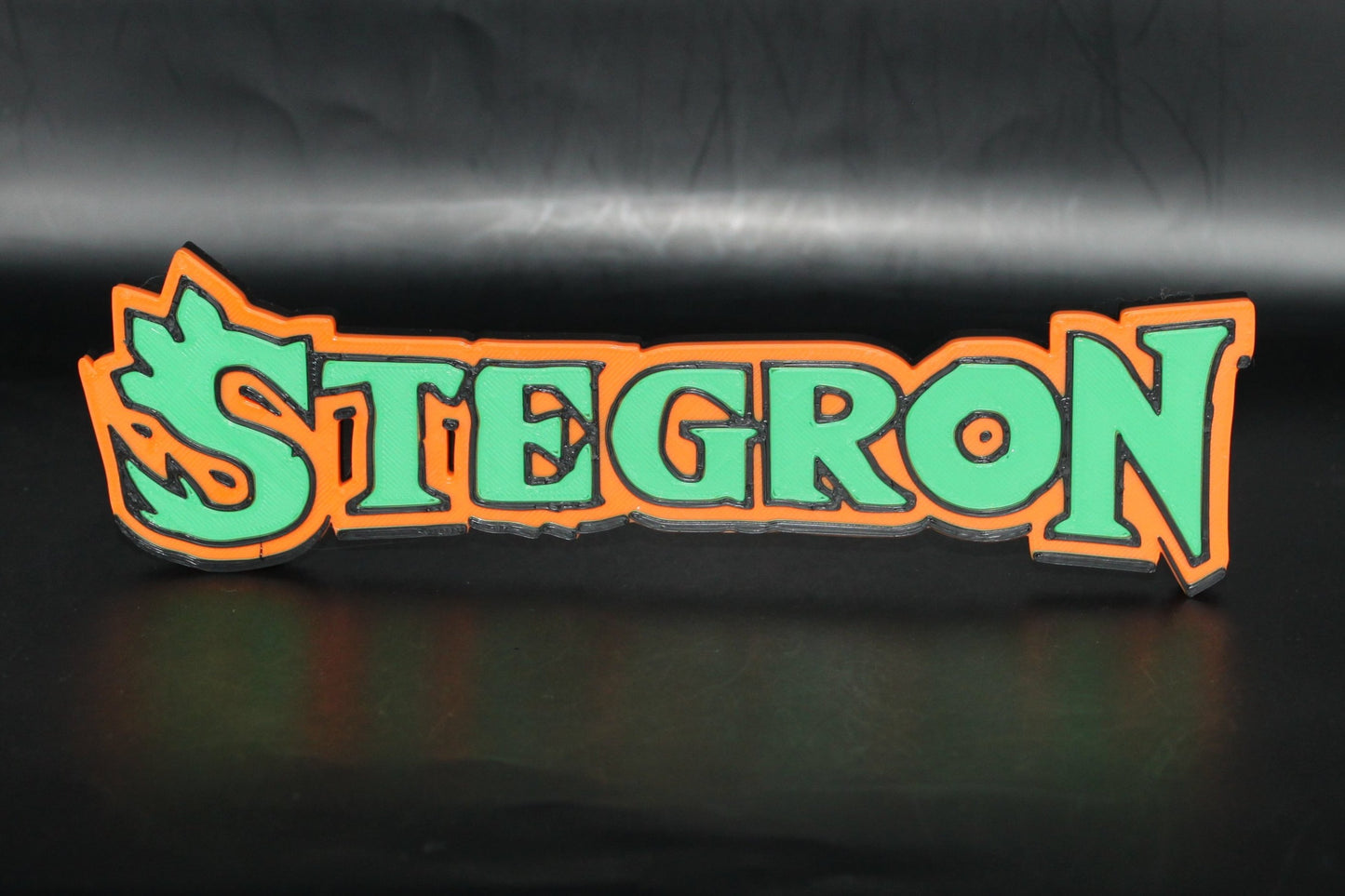 Stegron 3D printed Logo Sign Wall Desk Shelf Art
