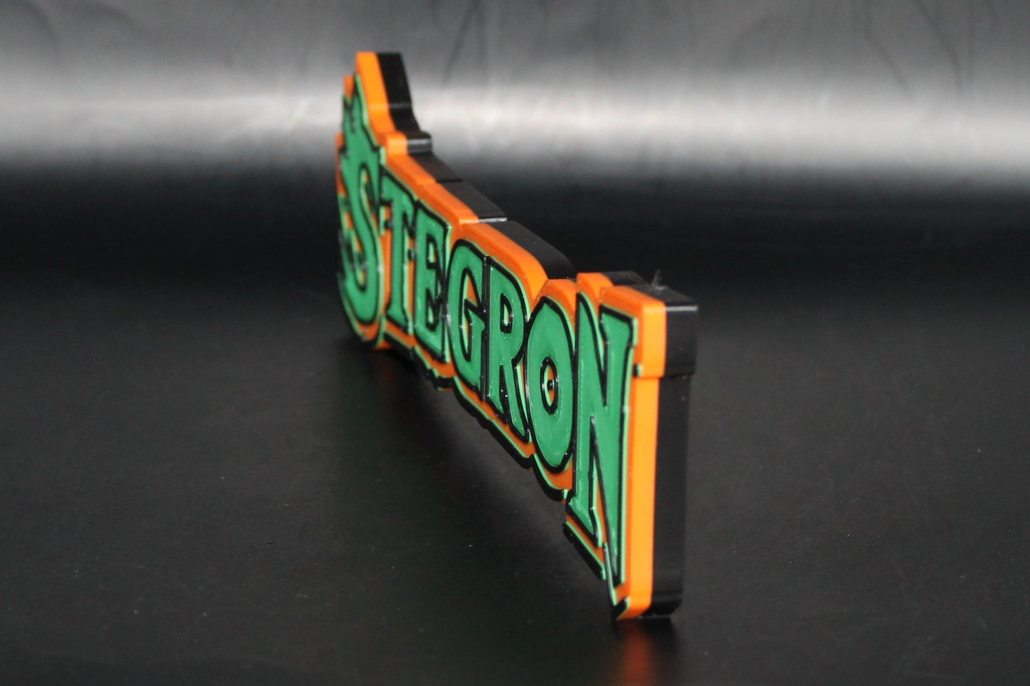 Stegron 3D printed Logo Sign Wall Desk Shelf Art