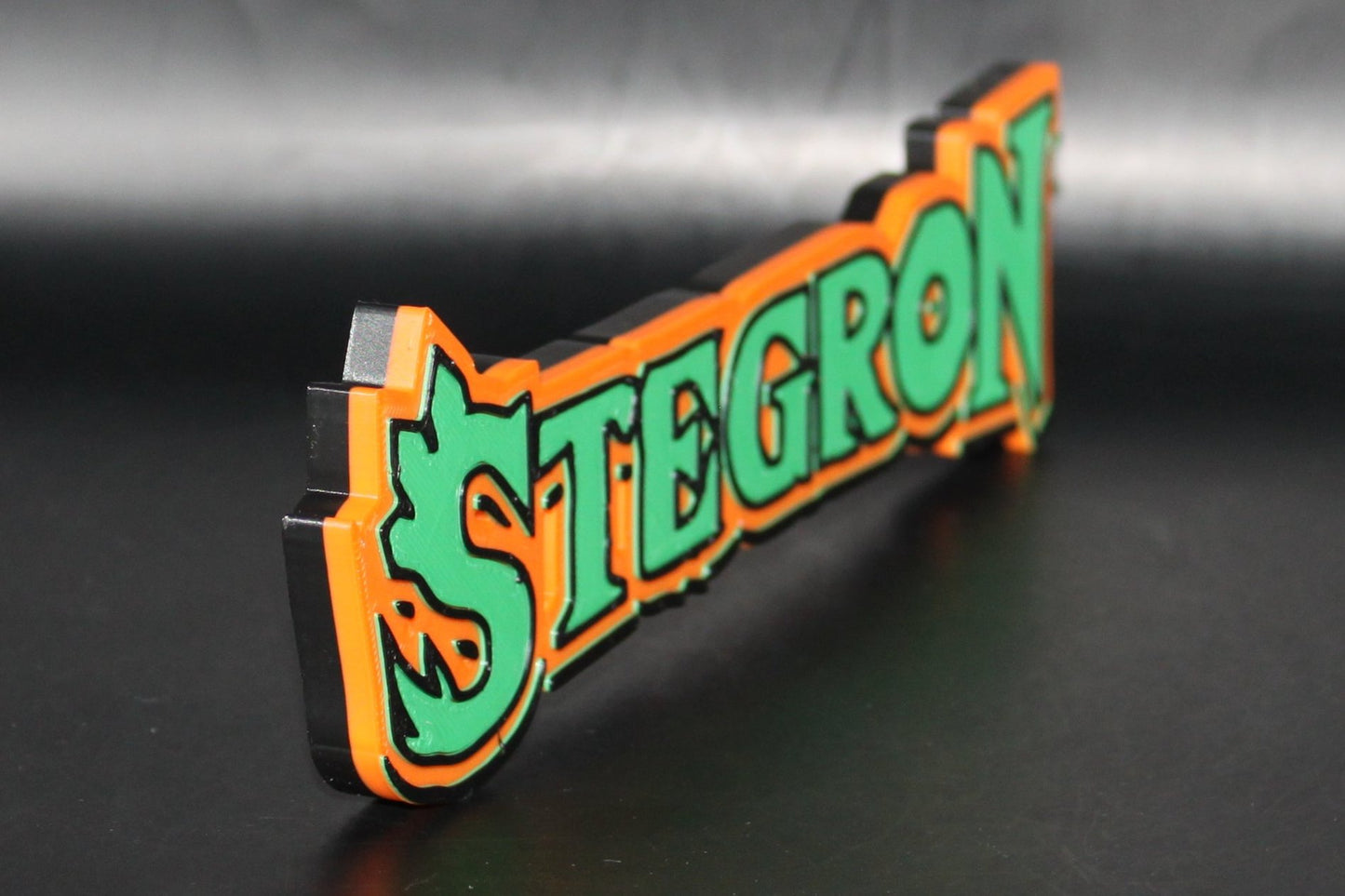 Stegron 3D printed Logo Sign Wall Desk Shelf Art