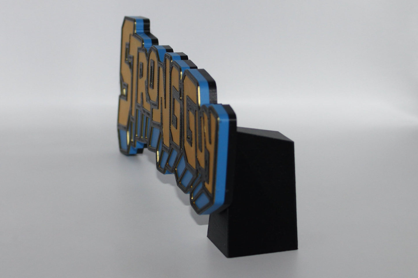 Strong Guy 3D printed Logo Sign Wall Desk Shelf Art
