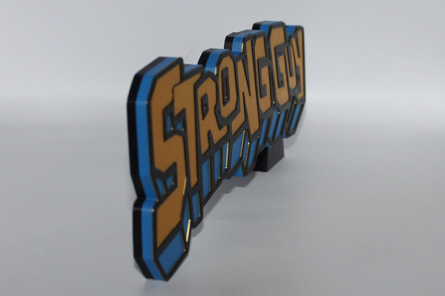 Strong Guy 3D printed Logo Sign Wall Desk Shelf Art