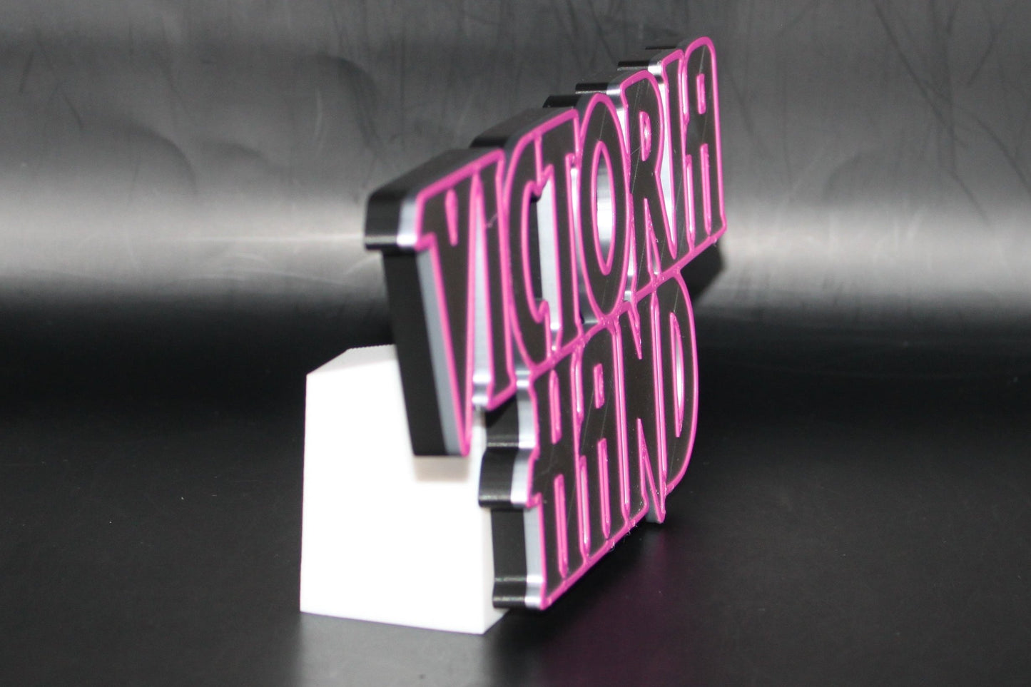 Victoria Hand 3D printed Logo Sign Wall Desk Shelf Art