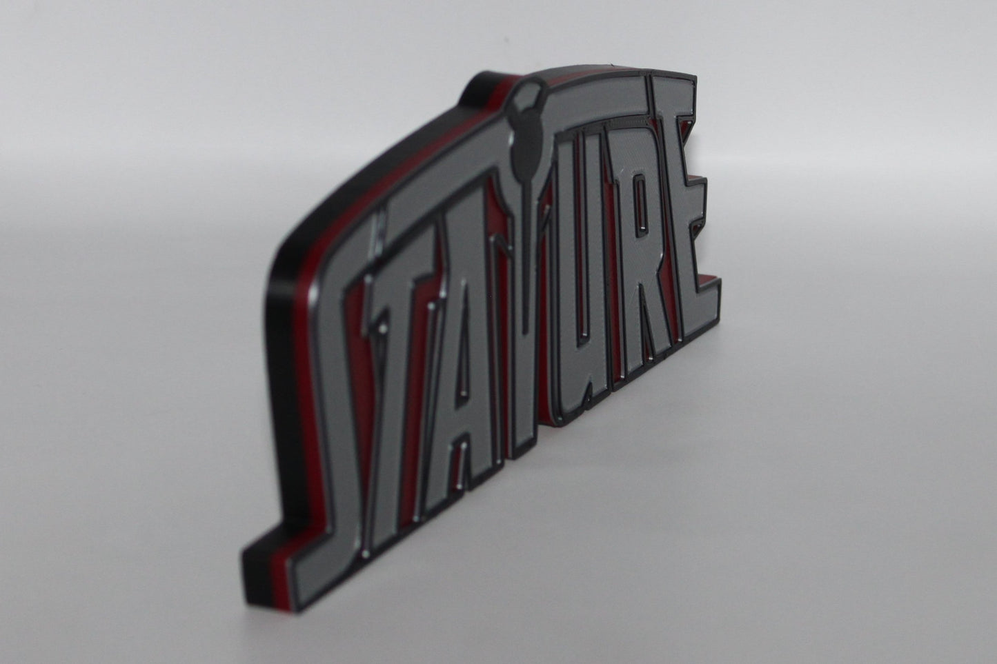 Stature 3D printed Logo Sign Wall Desk Shelf Art