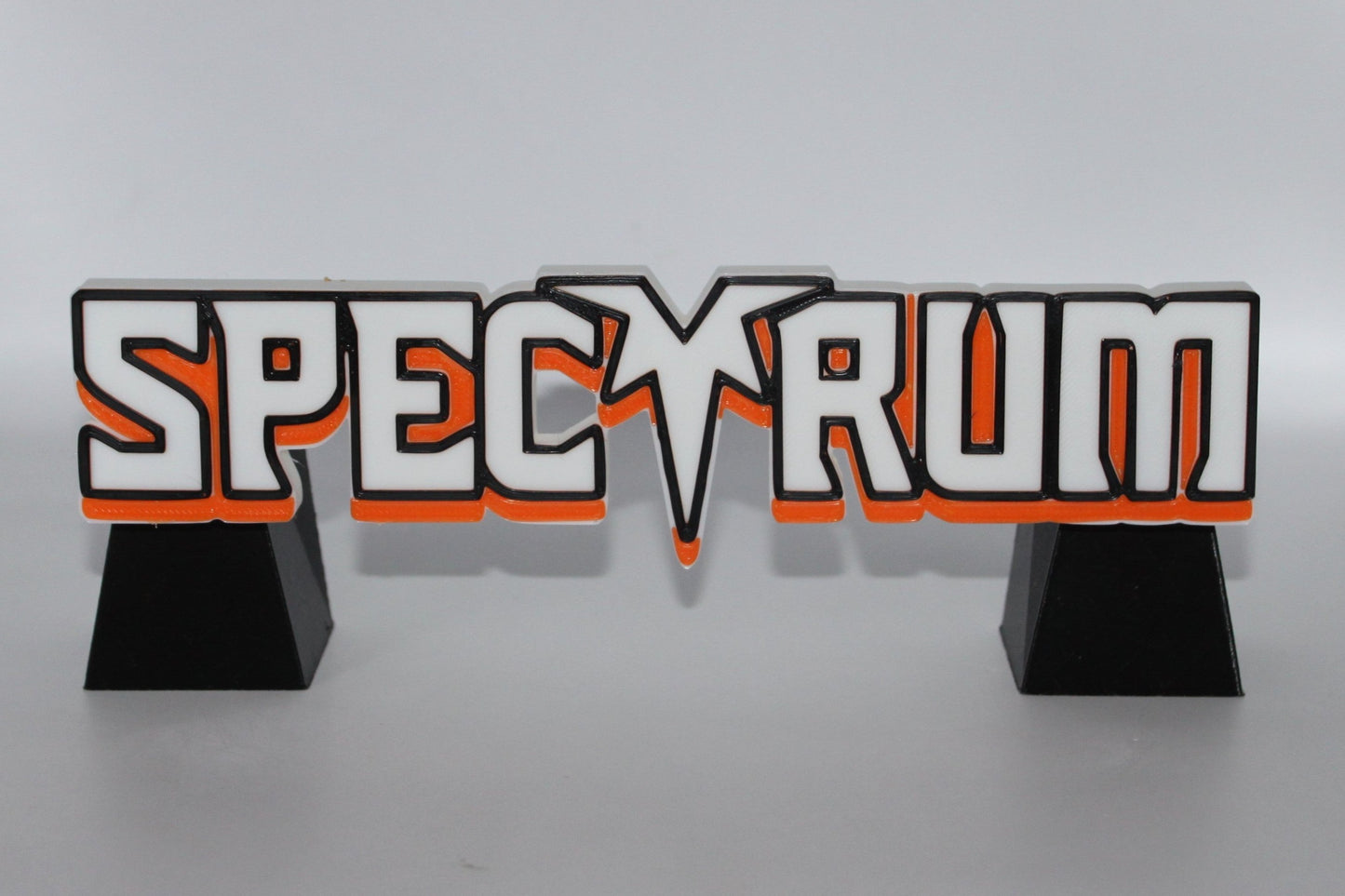 Spectrum 3D printed Logo Sign Wall Desk Shelf Art
