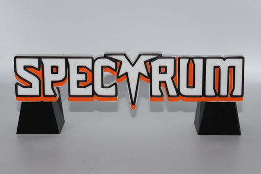Spectrum 3D printed Logo Sign Wall Desk Shelf Art