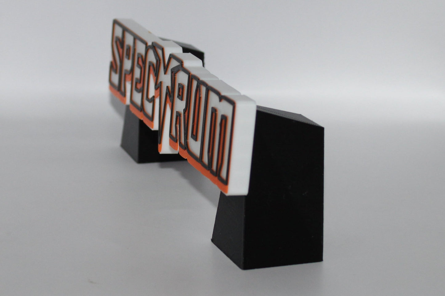 Spectrum 3D printed Logo Sign Wall Desk Shelf Art