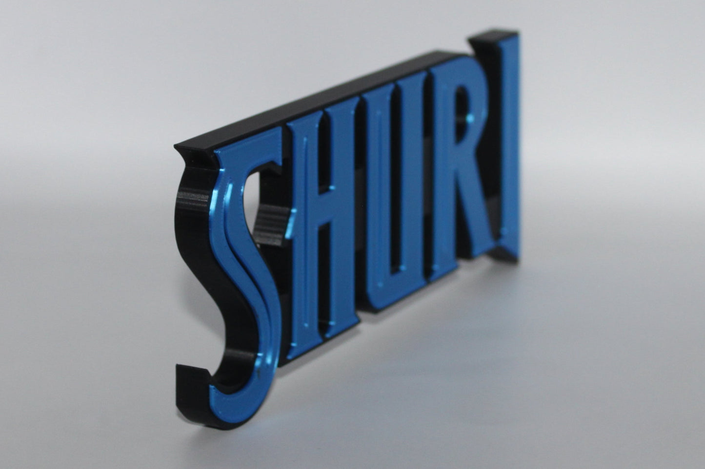 Shuri 3D printed Logo Sign Wall Desk Shelf Art