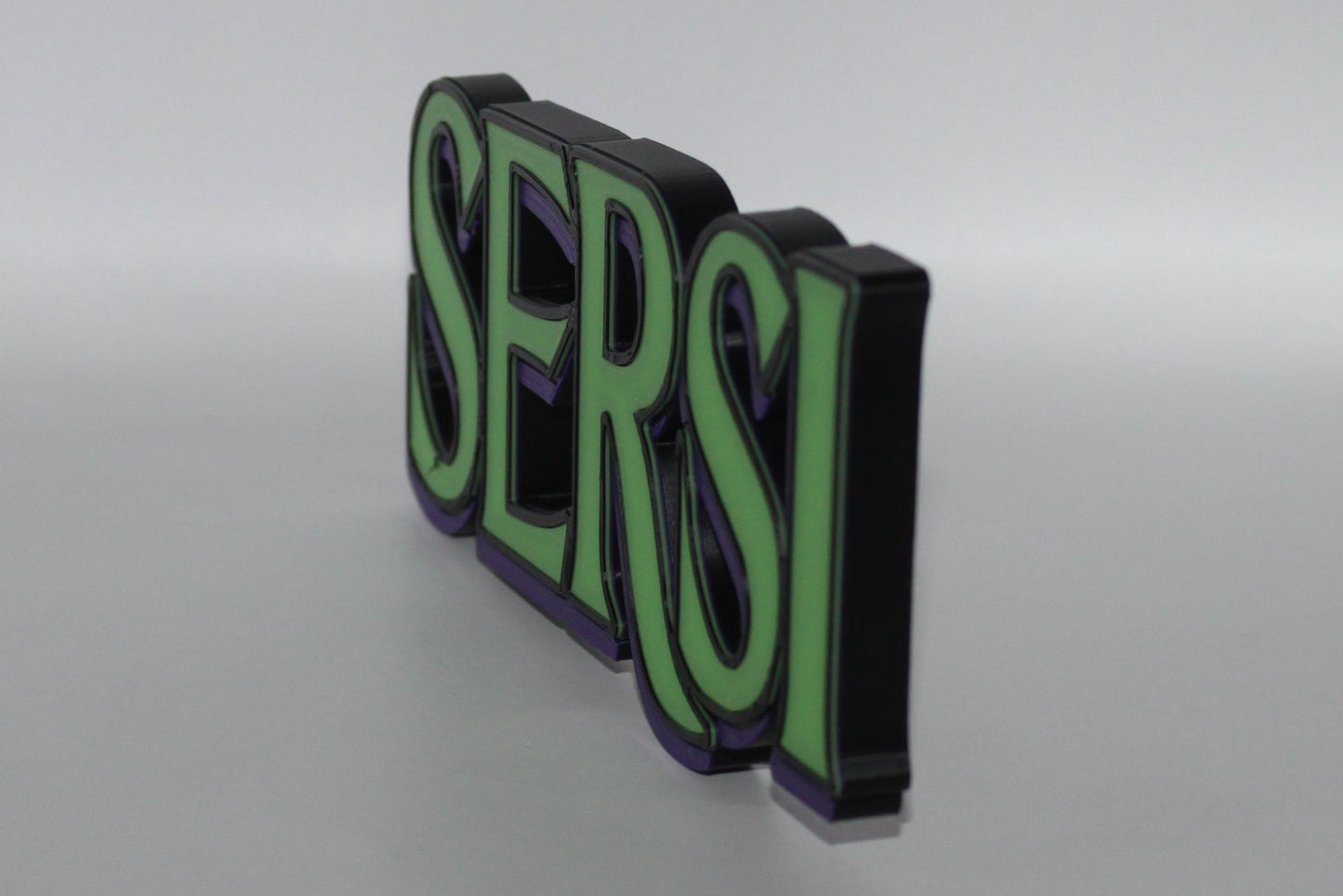 Sersi 3D printed Logo Sign Wall Desk Shelf Art