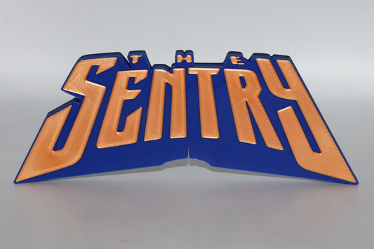 The Sentry 3D printed Logo Sign Wall Desk Shelf Art