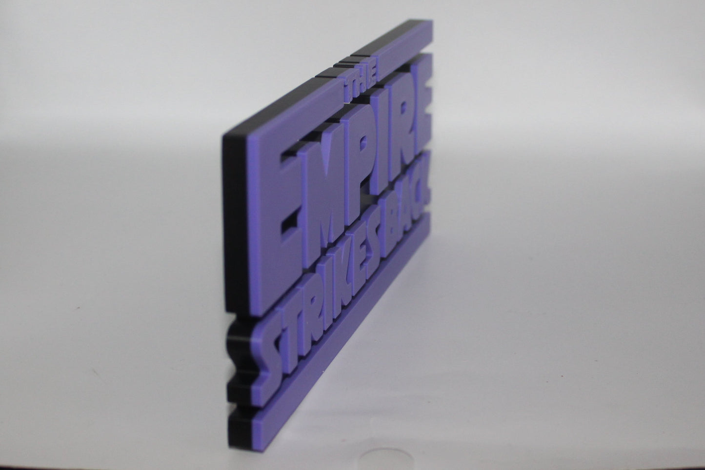 Star Wars The Empire Strikes Back 3D printed Logo Sign Wall Desk Shelf Art