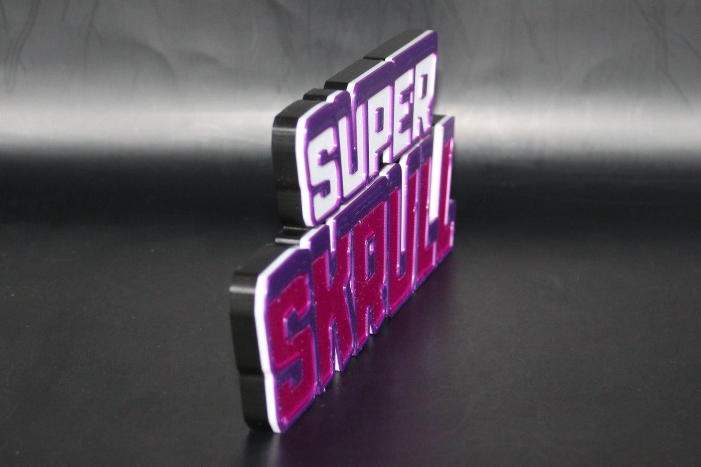 Super Skrull 3D printed Logo Sign Wall Desk Shelf Art