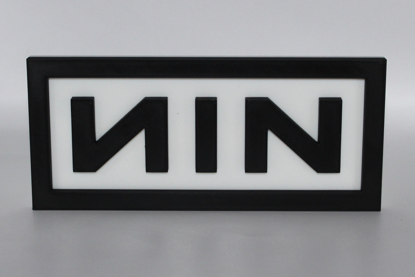 Nine Inch Nails, NIN 3D printed Logo Sign Wall Desk Shelf Art