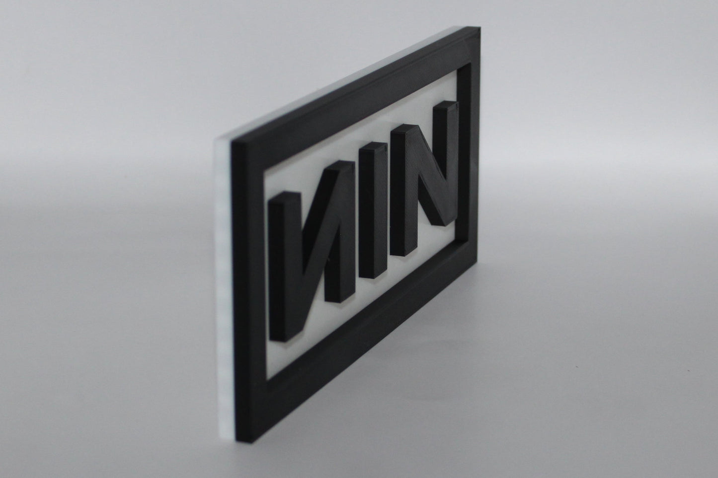 Nine Inch Nails, NIN 3D printed Logo Sign Wall Desk Shelf Art