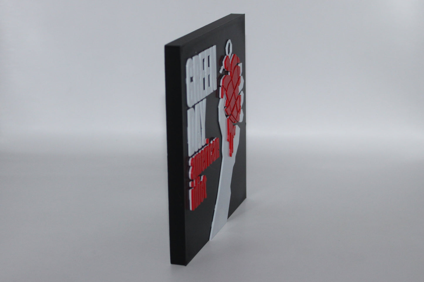 Green Day, American Idiot 3D printed Logo Sign Wall Desk Shelf Art