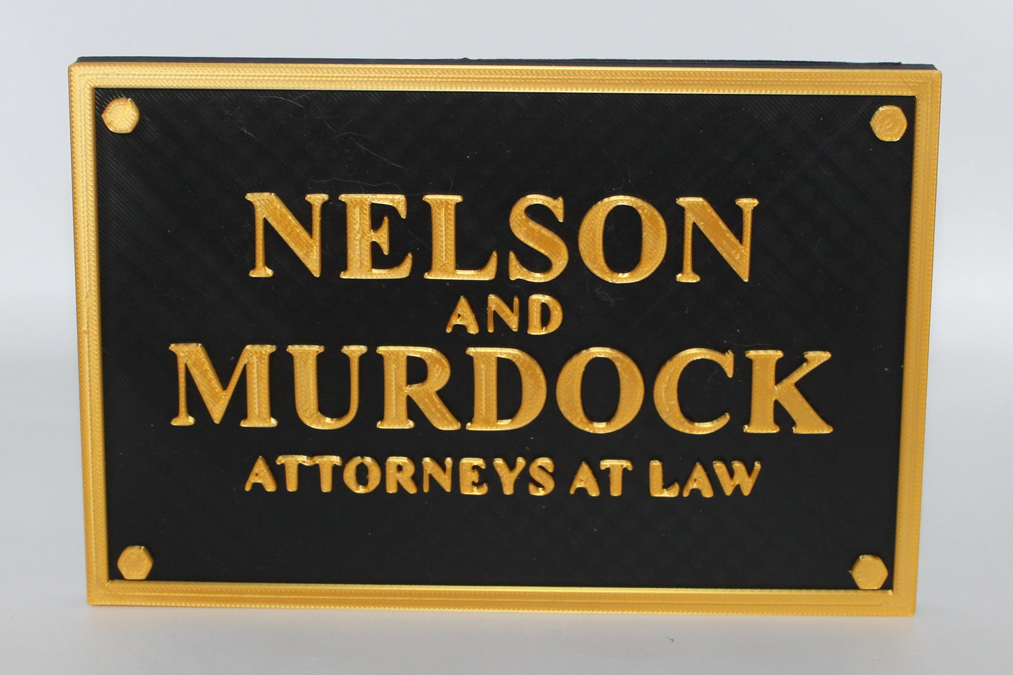 Daredevil "Nelson and Murdock" 3D printed Logo Sign Wall Desk Shelf Art