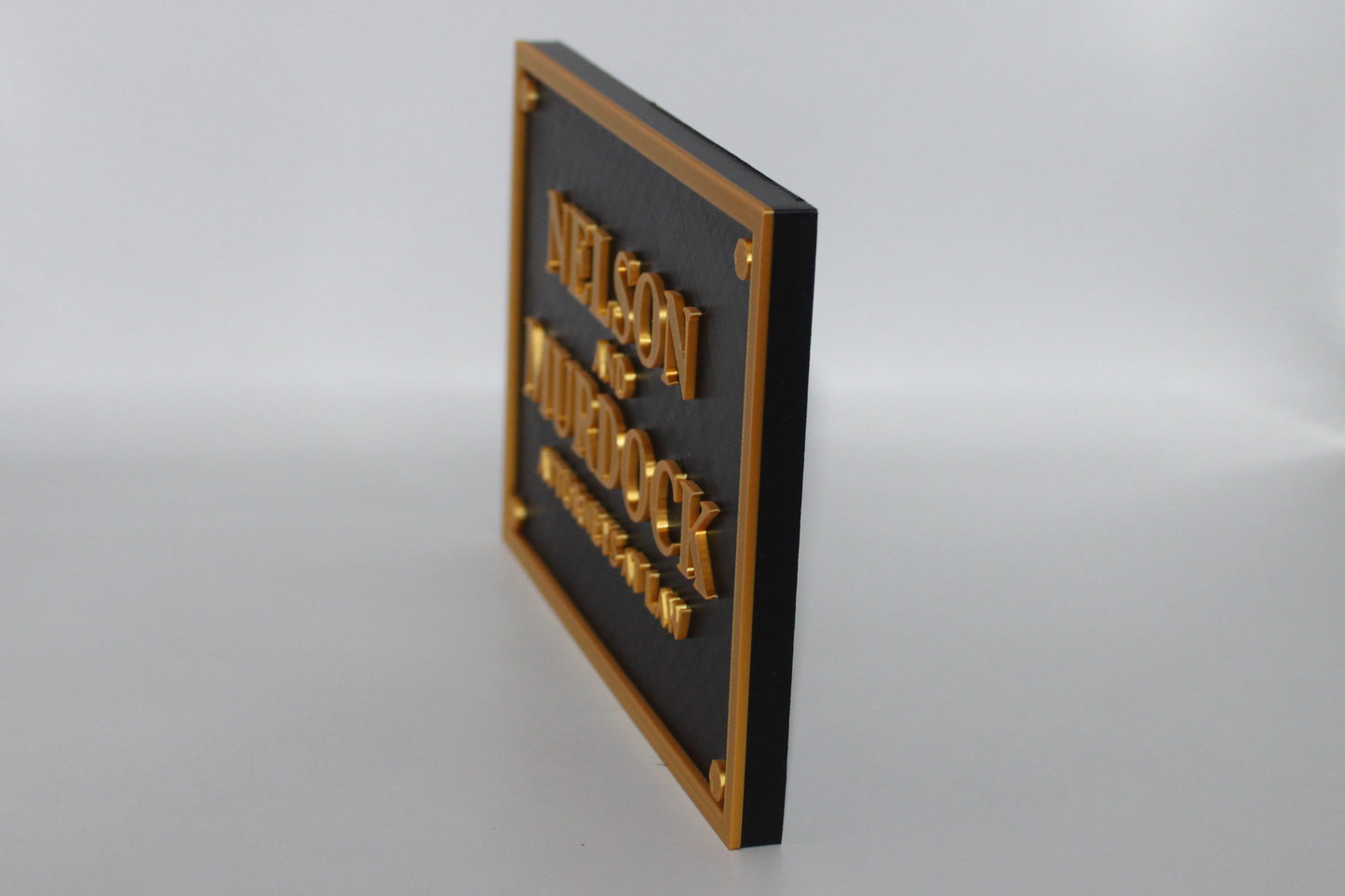 Daredevil "Nelson and Murdock" 3D printed Logo Sign Wall Desk Shelf Art