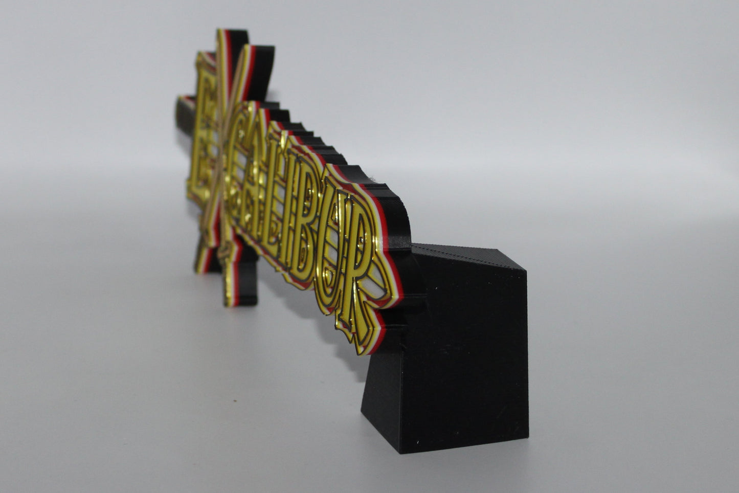 Excalibur 3D printed Logo Sign Wall Desk Shelf Art