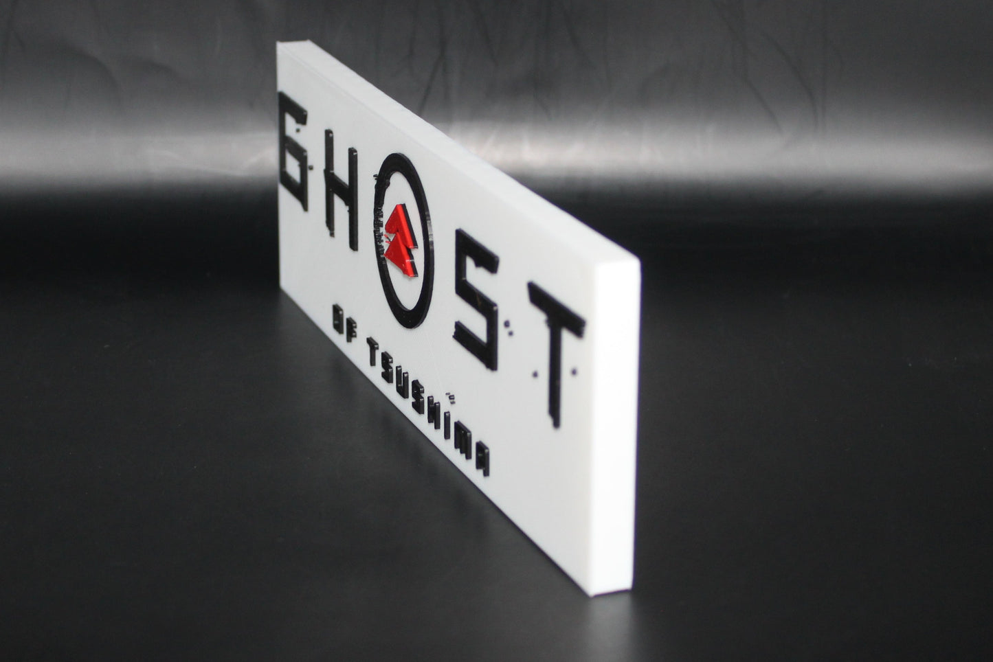 Ghost of Tsushima 3D printed Logo Sign Wall Desk Shelf Art