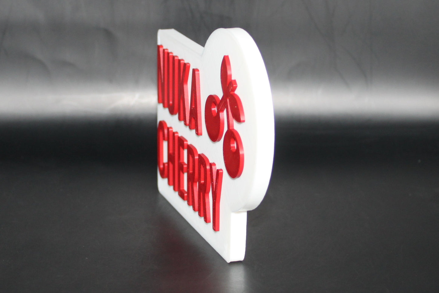 Nuka Cherry 3D printed Logo Sign Wall Desk Shelf Art