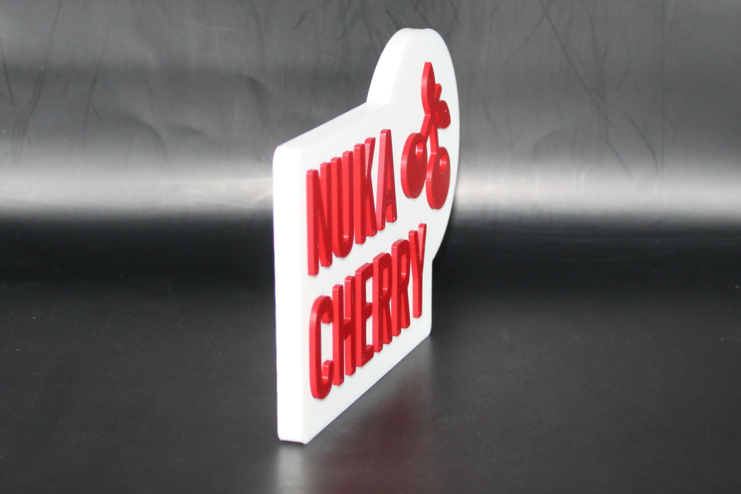 Nuka Cherry 3D printed Logo Sign Wall Desk Shelf Art