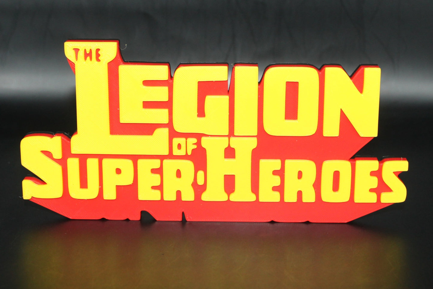 The Legion of Super-Heroes 3D printed Logo Sign Wall Desk Shelf Art