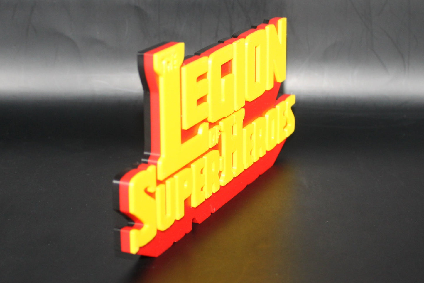 The Legion of Super-Heroes 3D printed Logo Sign Wall Desk Shelf Art