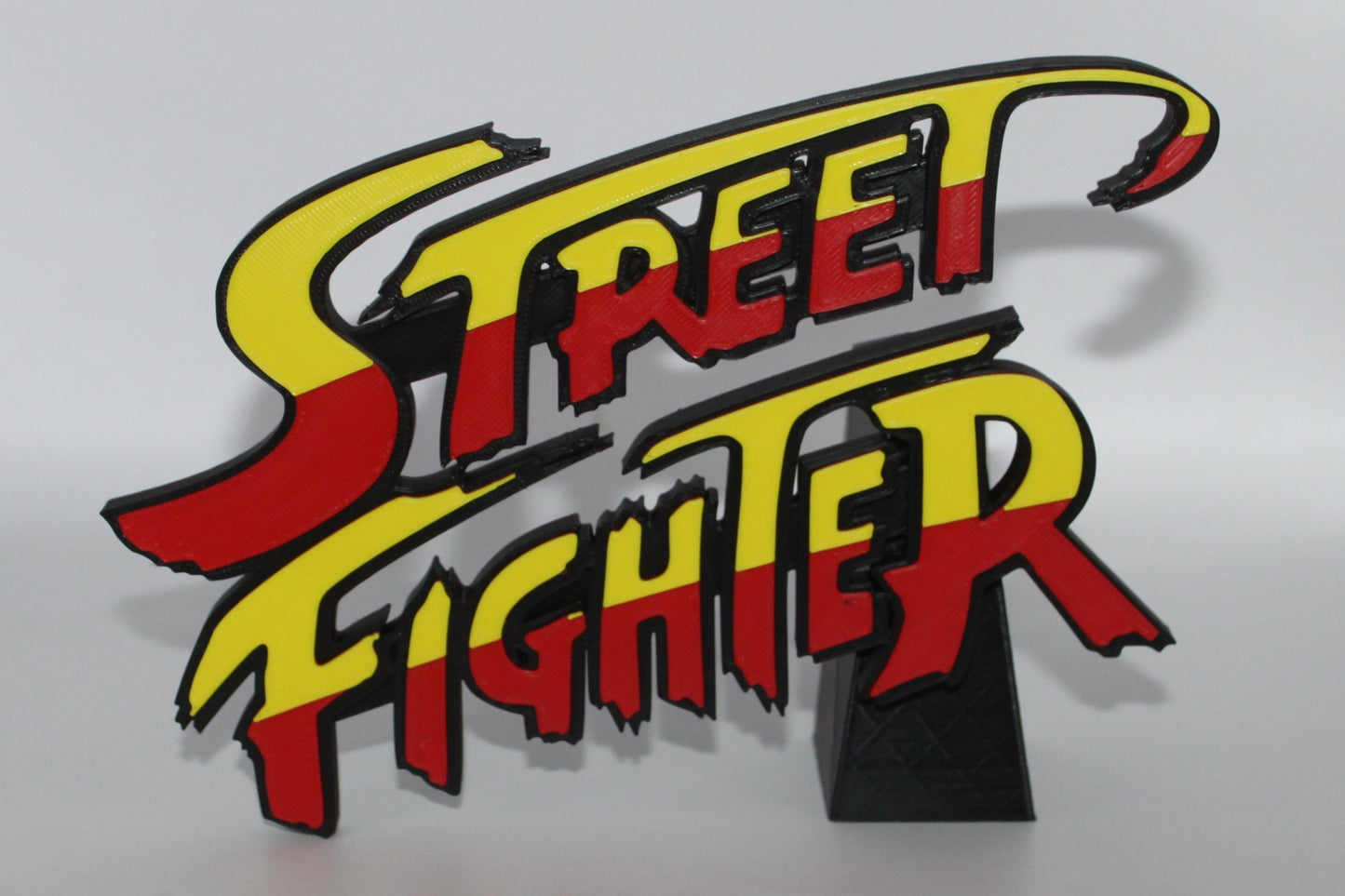 Street Fighter 3D printed Logo Sign Wall Desk Shelf Art