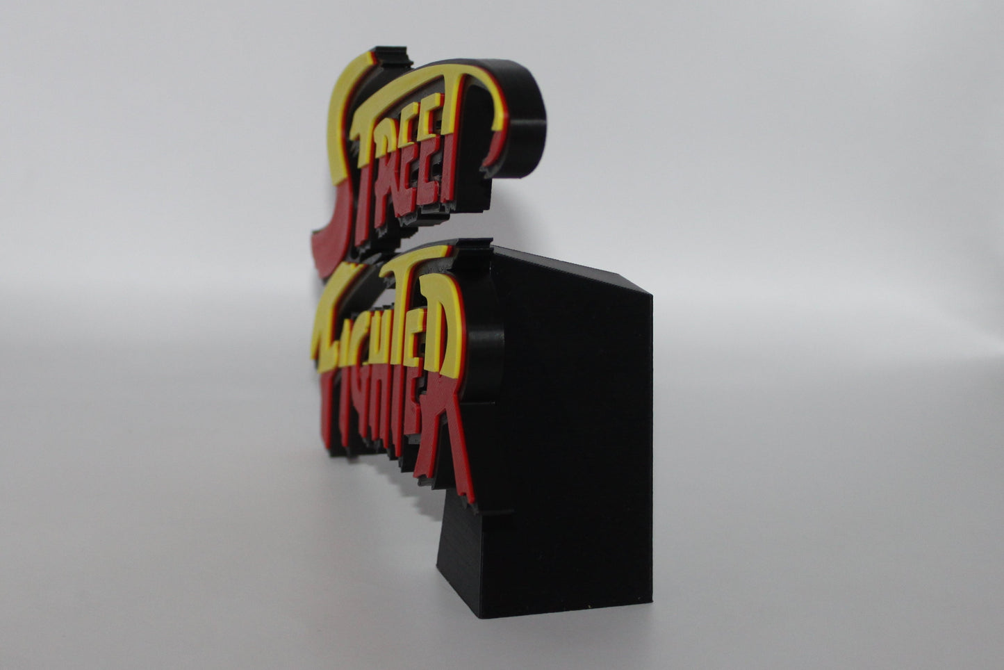 Street Fighter 3D printed Logo Sign Wall Desk Shelf Art