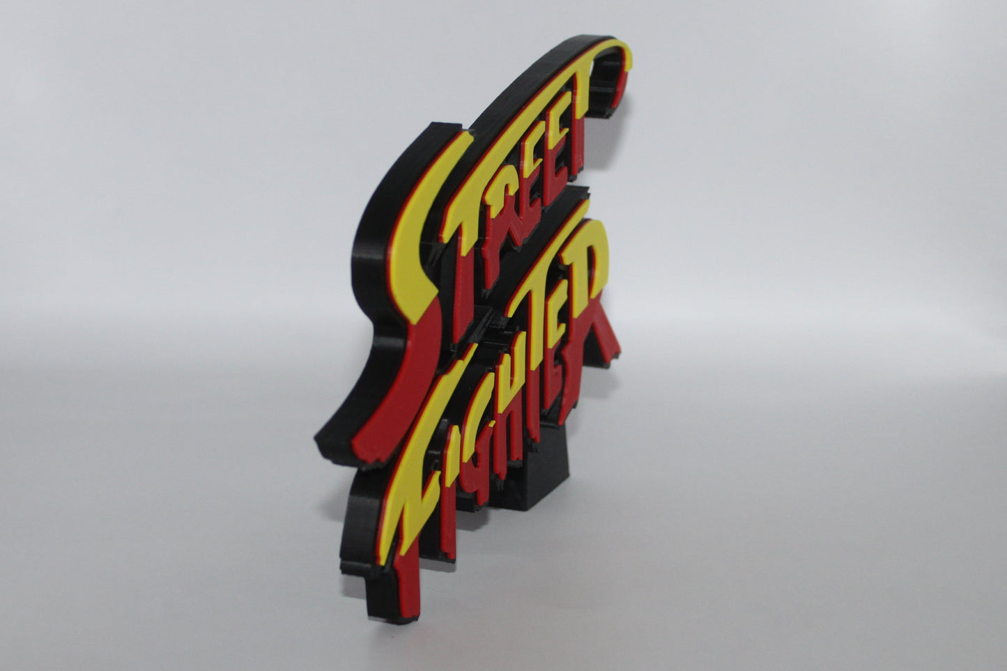 Street Fighter 3D printed Logo Sign Wall Desk Shelf Art