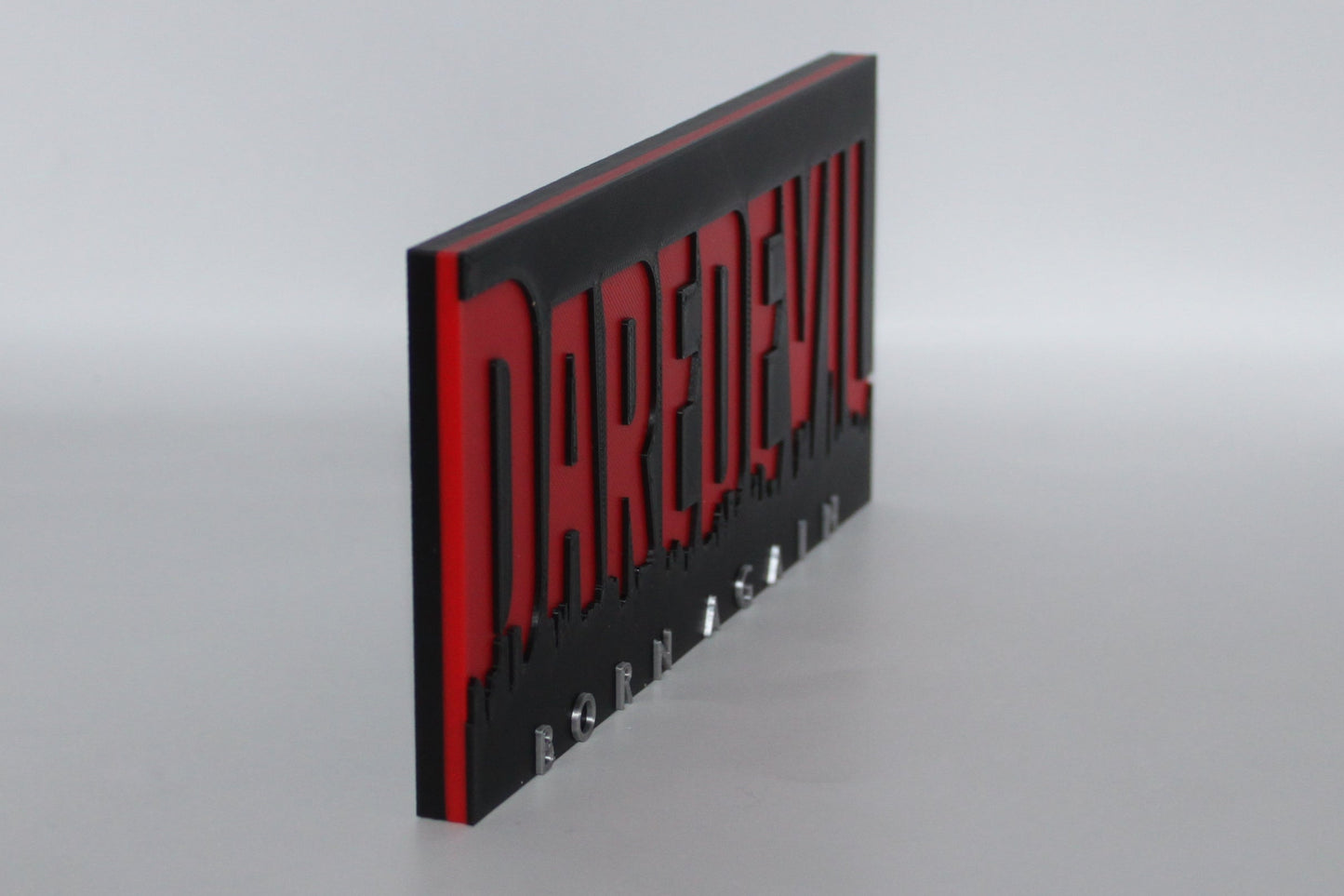Daredevil Born Again 3D printed Logo Sign Wall Desk Shelf Art