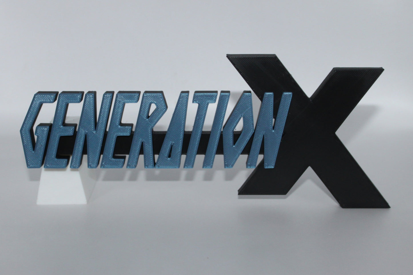 Generation X 3D printed Logo Sign Wall Desk Shelf Art