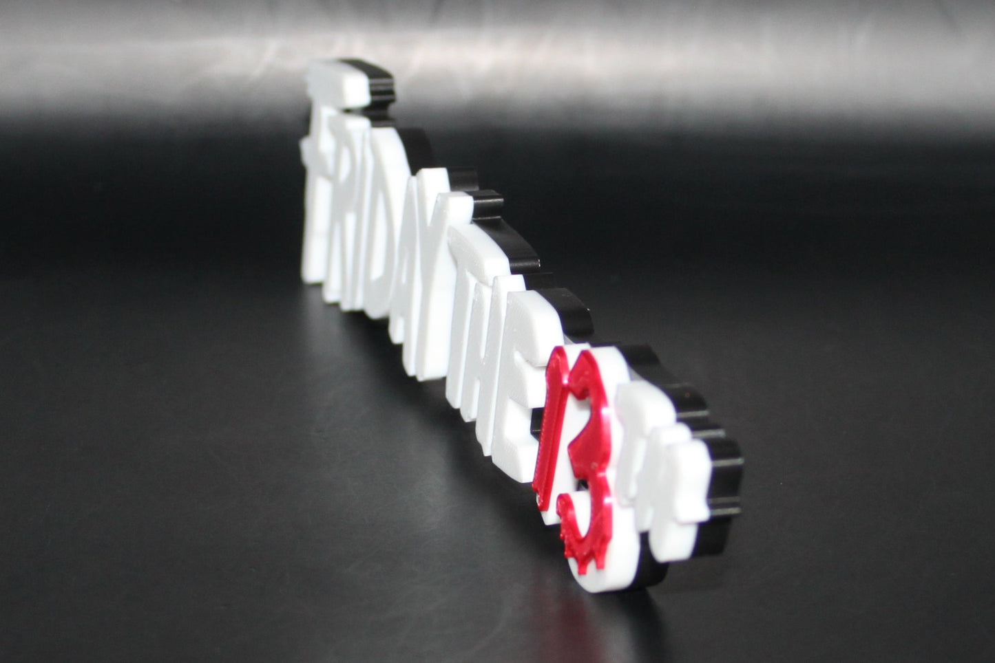 Friday the 13th 3D printed Logo Sign Wall Desk Shelf Art