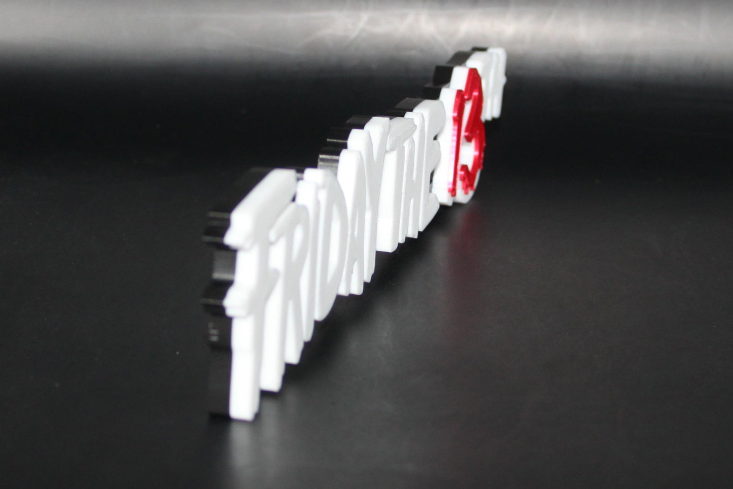 Friday the 13th 3D printed Logo Sign Wall Desk Shelf Art