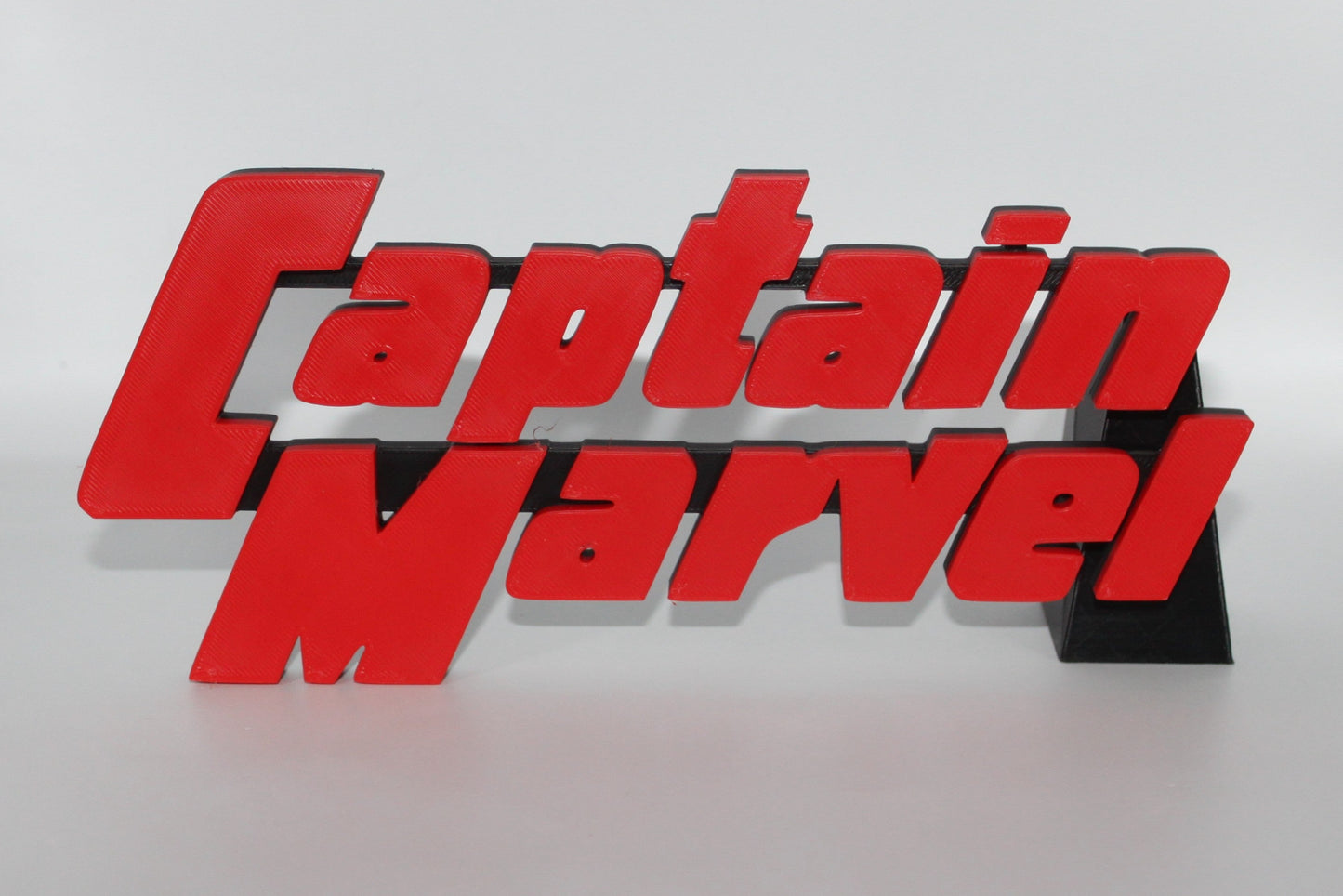 Captain Marvel - Shazam - DC - 3D printed Logo Sign Wall Desk Shelf Art