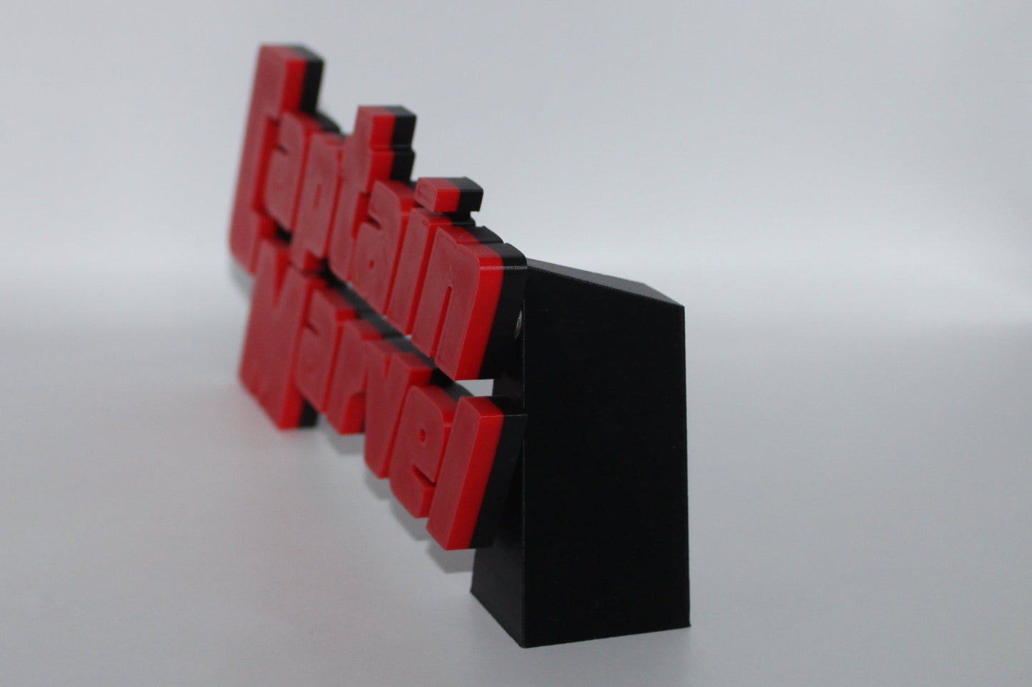 Captain Marvel - Shazam - DC - 3D printed Logo Sign Wall Desk Shelf Art