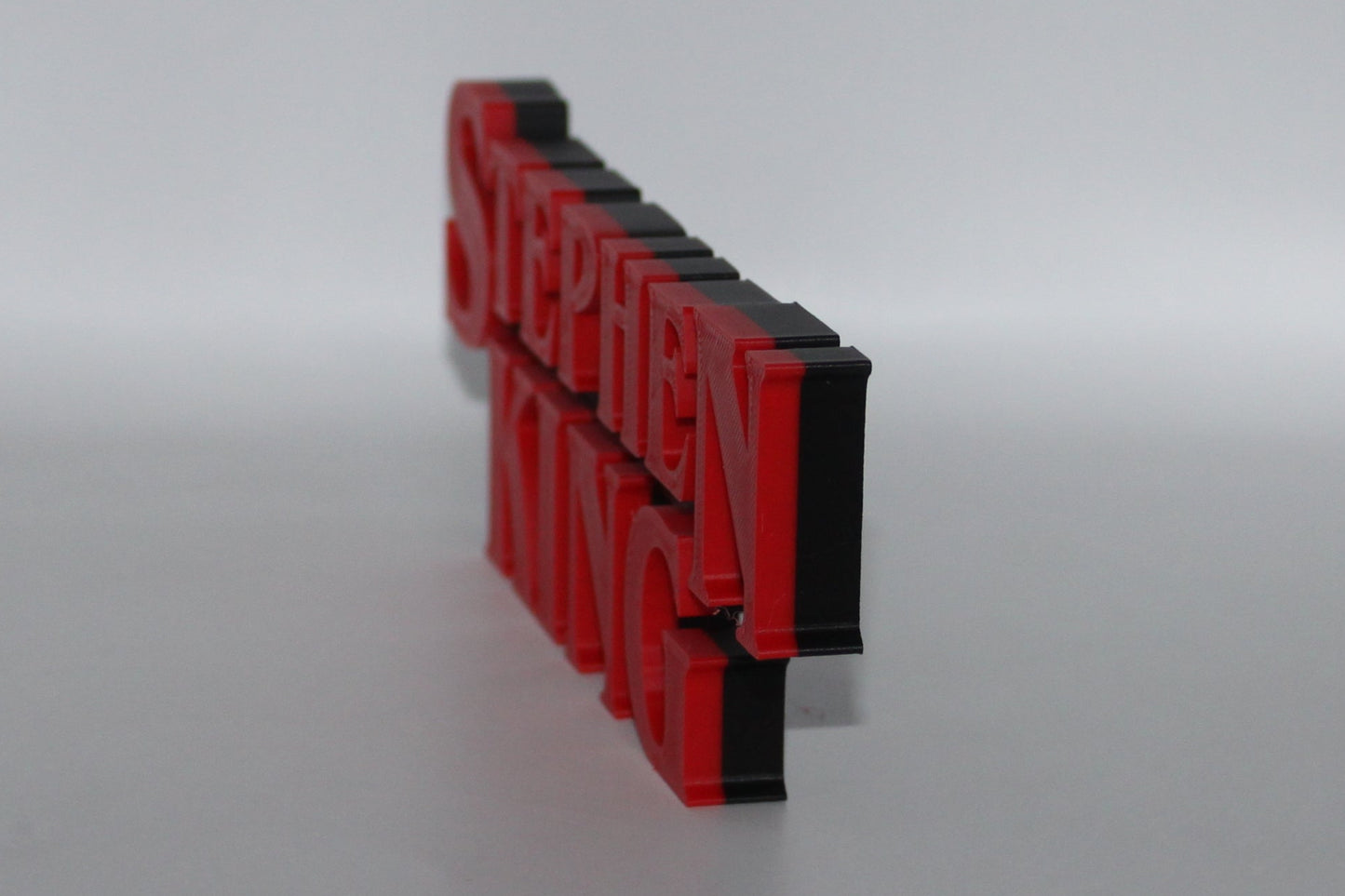 Stephen King 3D printed Logo Sign Wall Desk Shelf Art