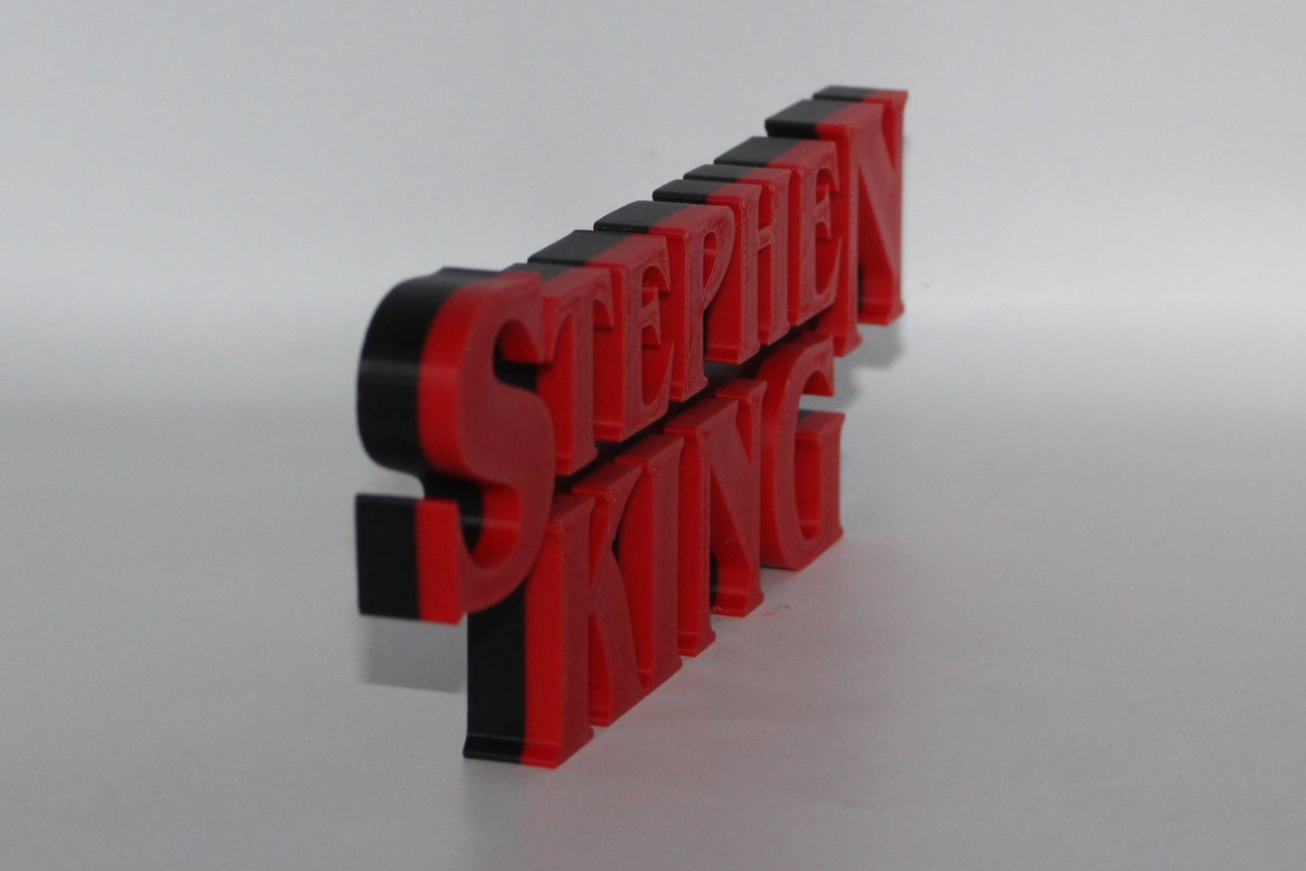 Stephen King 3D printed Logo Sign Wall Desk Shelf Art
