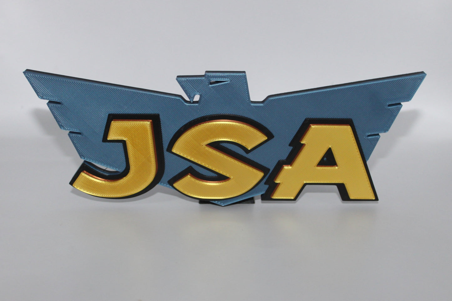 Justice Society of America, JSA 3D printed Logo Sign Wall Desk Shelf Art